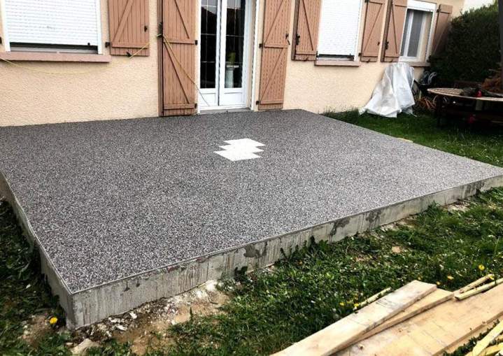 Terrasse en résine drainante Nancy
